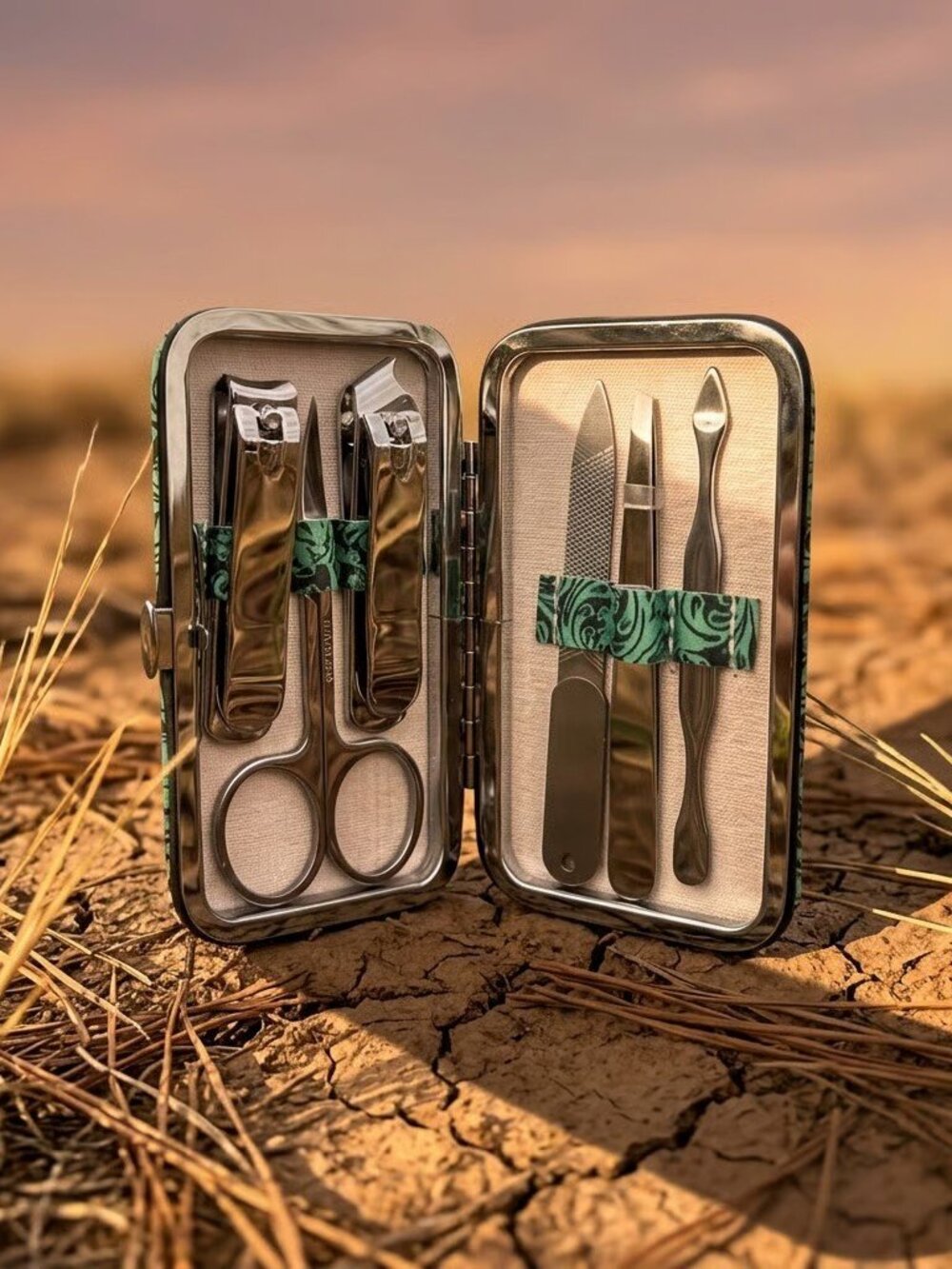 Tooled In Turquoise Manicure Set